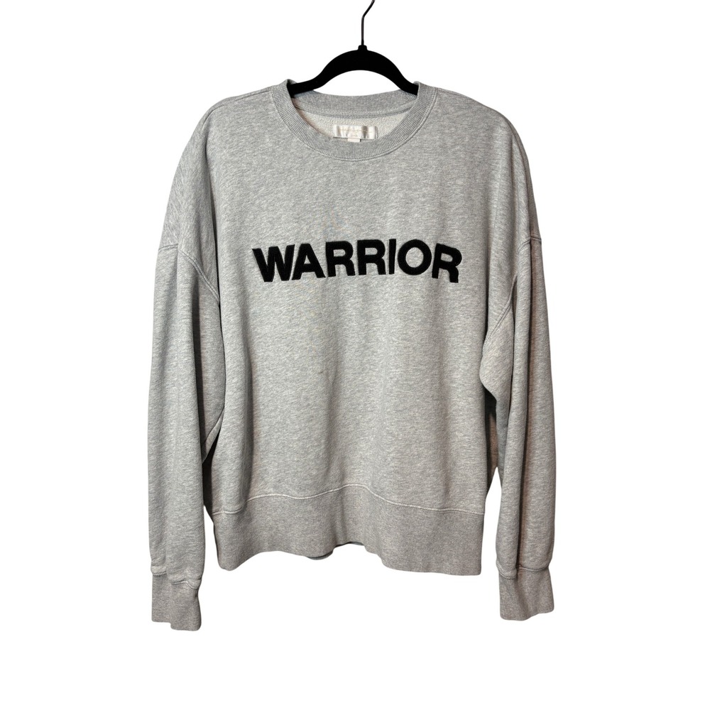 Spiritual Gangster Warrior Sweatshirt Gray Heathered Graphic Pullover Large